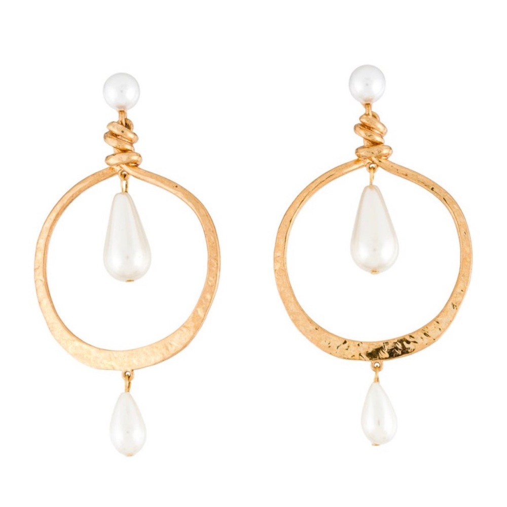 Oscar de la Renta Drop Earrings
